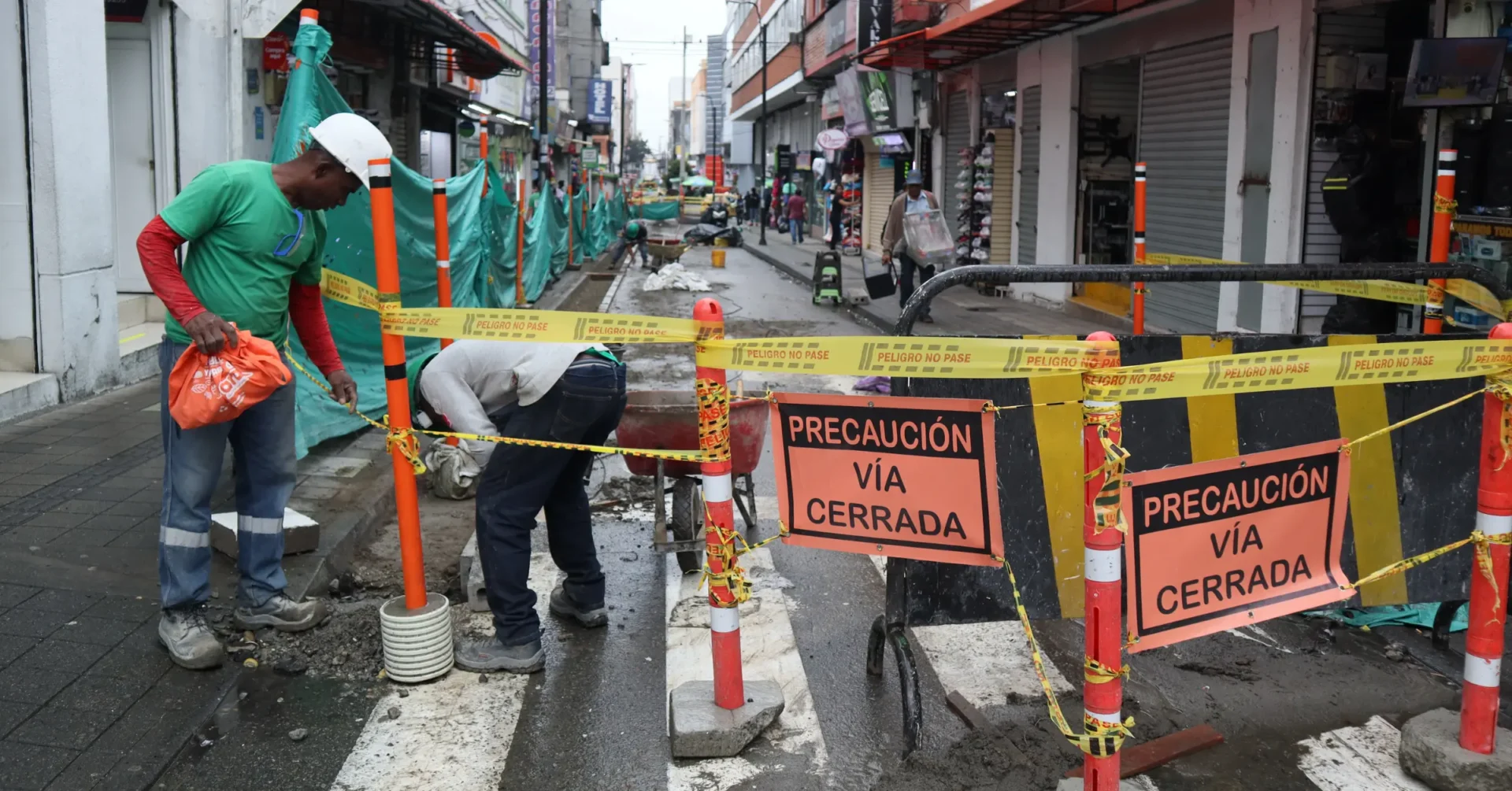 Proyecto de semipeatonalización en el centro de Armenia avanza por el 60 %