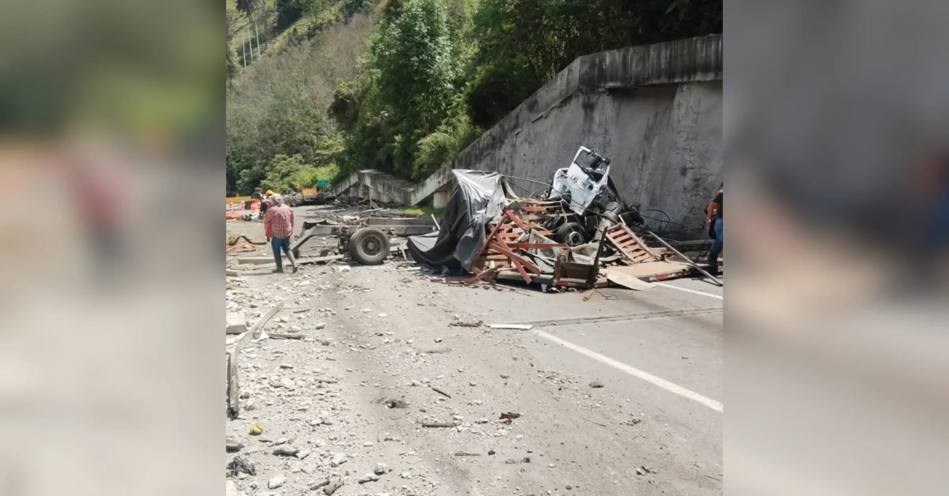 Grave accidente este jueves en la vía La Línea